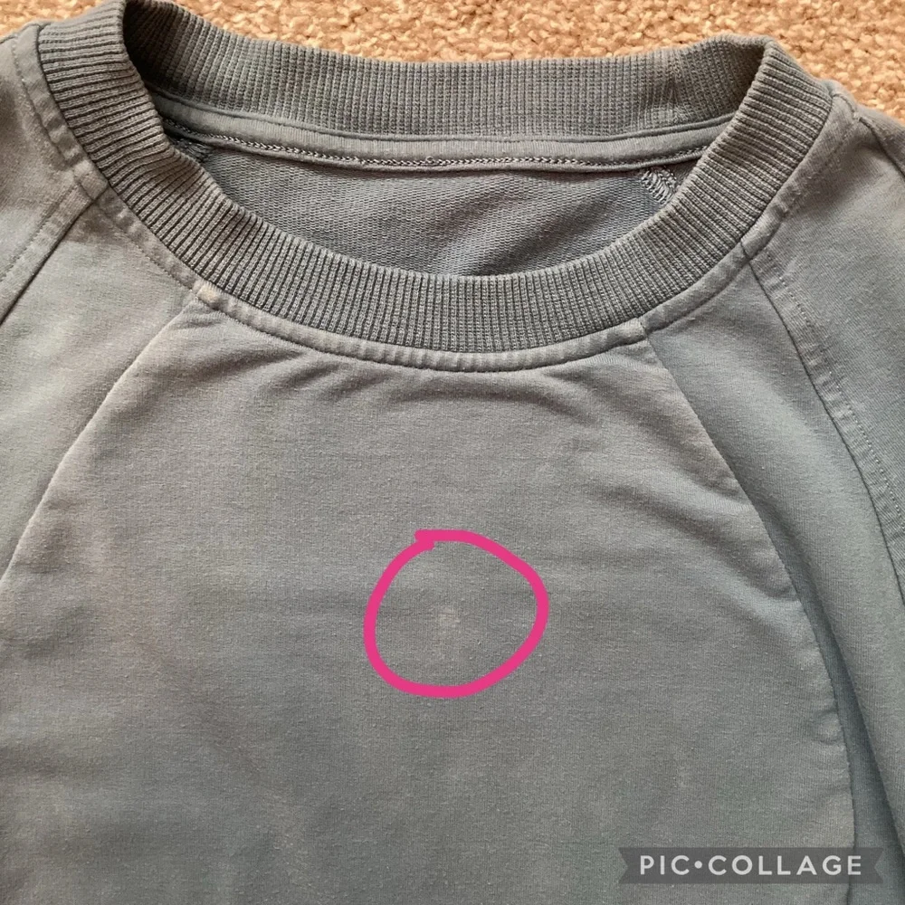 Lululemon Scuba Crew Utility Blue Size 8 Sweatshirt Long Medium Top - Picture 9 of 9